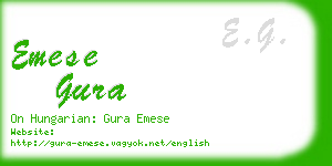 emese gura business card